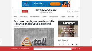 
                            5. See how much you owe in e-tolls – how to check your bill online