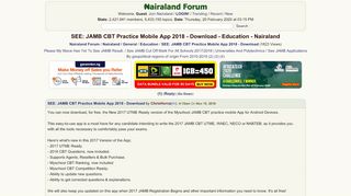 
                            8. SEE: JAMB CBT Practice Mobile App 2018 - Download - Education ...