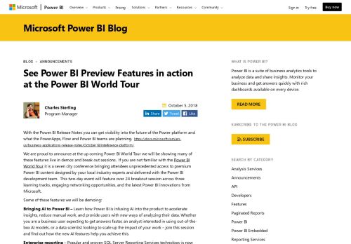 
                            3. See Power BI Preview Features in action at the Power BI World Tour ...