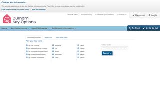 
                            3. see property search page - Find your new home - Durham Key Options
