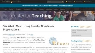 
                            13. See What I Mean: Using Prezi for Non-Linear Presentations | Center ...