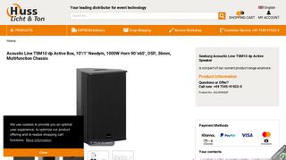 
                            9. Seeburg Acoustic Line TSM10 dp Active Speaker Online At Low ...