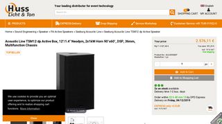 
                            8. Seeburg Acoustic Line TSM12 dp Active Speaker Online At Low ...