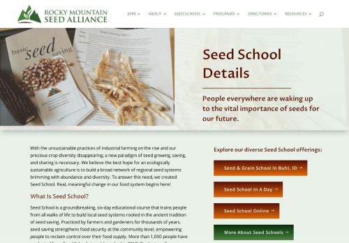 
                            11. Seed School - Rocky Mountain Seed Alliance