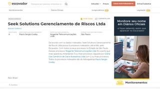 
                            12. Seek Solutions Gerenciamento de Riscos Ltda | Escavador