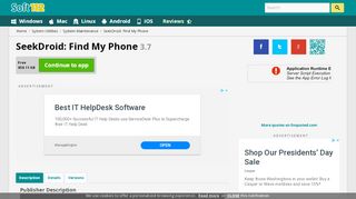 
                            3. SeekDroid: Find My Phone 2.5 Free Download