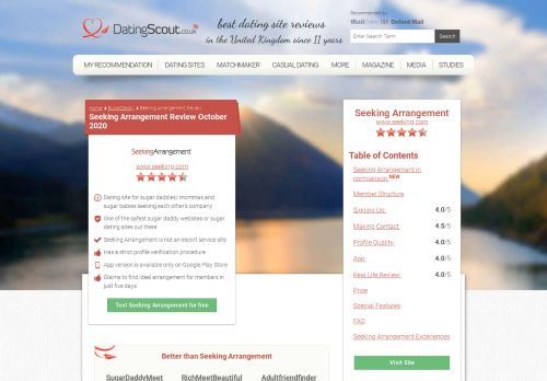 
                            9. Seeking Arrangement Review February 2019 - DatingScout.co.uk