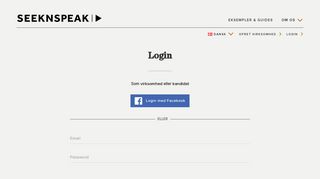 
                            11. SEEKNSPEAK: Login som virksomhed eller kandidat her