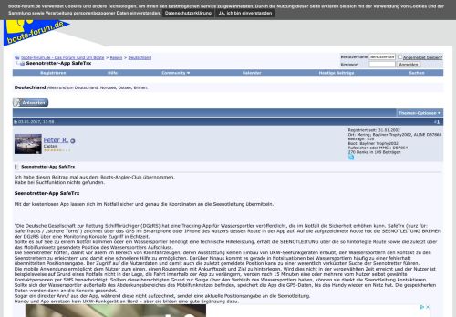
                            6. Seenotretter-App SafeTrx - boote-forum.de - Das Forum rund um Boote