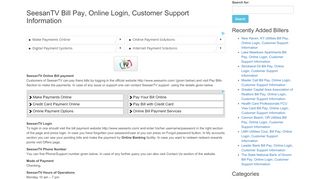 
                            11. SeesanTV Bill Pay, Online Login, Customer Support Information