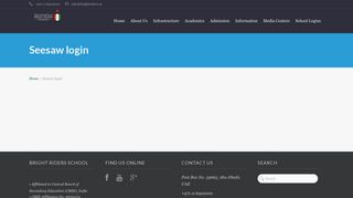 
                            7. Seesaw login | Bright Riders School