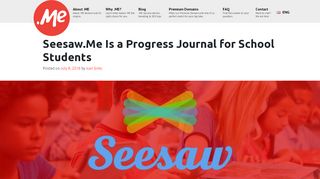 
                            7. Seesaw.Me Documents School Progress • Domain.ME blog