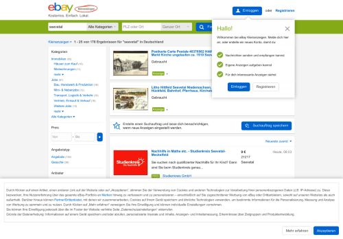 
                            5. Seevetal eBay Kleinanzeigen