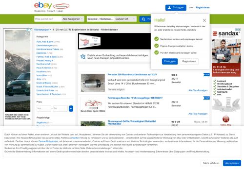 
                            1. Seevetal - Niedersachsen kostenlose Kleinanzeigen von Privat | eBay ...