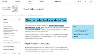 
                            8. Seezeit student services fee | Other fees | Finances | Study essentials ...