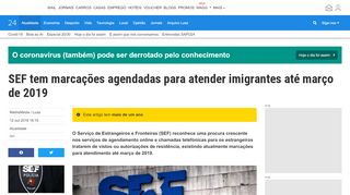 
                            3. SEF tem marcações agendadas para atender imigrantes até março de ...