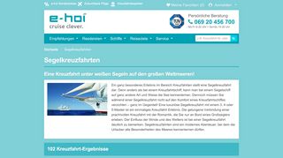 
                            12. Segelkreuzfahrten – e-hoi - click and cruise