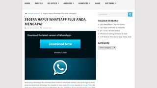 
                            7. Segera Hapus WhatsApp Plus Anda, Mengapa? | ITPOIN