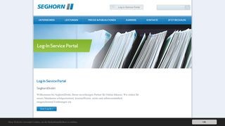 
                            6. Seghorn AG - Log-In Service Portal