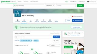 
                            9. SEGi University Reviews | Glassdoor