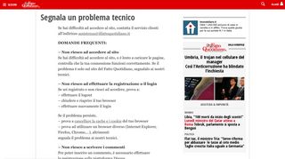 
                            8. Segnala un problema tecnico - Il Fatto Quotidiano