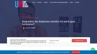 
                            13. Segredos do Adsense versão 2.0 será que funciona?