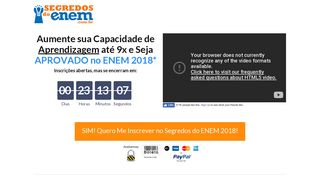 
                            1. Segredos do Enem 2018 - Inscrições Abertas - Site Oficial