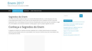 
                            6. Segredos do Enem: vale a pena mesmo? - Enem 2017