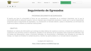 
                            2. Seguimiento de Egresados - UAEM FCA - UAEMex