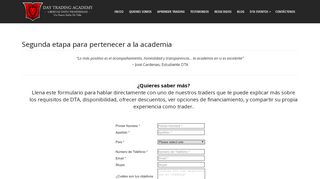 
                            6. Segunda etapa para pertenecer a la academia - Day Trading Academy