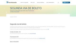 
                            3. Segunda Via Boleto - Banco Votorantim