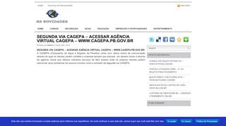 
                            7. segunda via cagepa – acessar agência virtual cagepa - RS Novidades