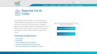 
                            4. Segunda Via de Conta - Grupo CPFL Energia - Serviços Online