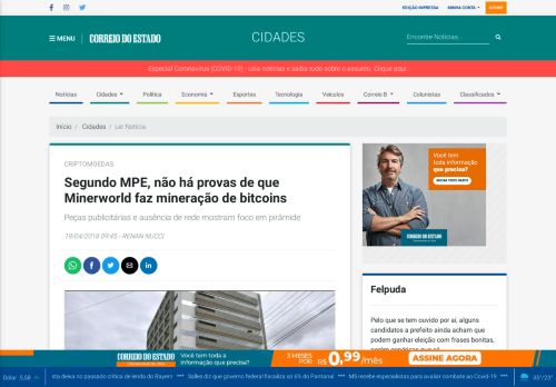 
                            7. Segundo MPE, não há provas de que Minerworld faz mineração de ...