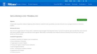 
                            5. Segurança do Trabalho – PORTAL DE EDUCAÇÃO A ... - ead senai - es