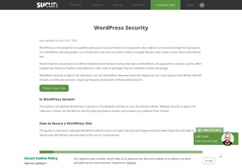 
                            6. Seguridad de WordPress - Guías de Sucuri