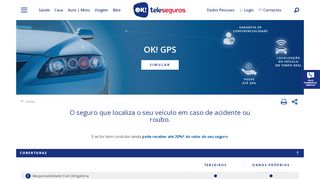 
                            10. Seguro Automóvel OK! GPS | OK! teleseguros