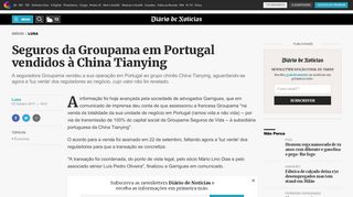 
                            13. Seguros da Groupama em Portugal vendidos à China Tianying