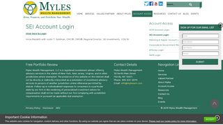 
                            12. SEI Account Login - Myles Wealth Management, LLC