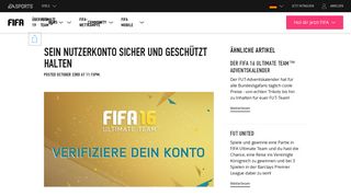 
                            3. Sein Nutzerkonto sicher und geschützt halten - EA Sports