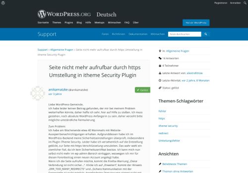 
                            5. Seite nicht mehr aufrufbar durch https Umstellung in itheme Security ...