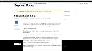
                            11. Seitenladefehler beheben | Firefox Support Forum | Mozilla Support