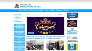
                            3. Seja Bem-Vindo ao site oficial da Prefeitura de Itatiba!