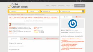 
                            10. Seja um consultor (a) Amei Cosméticos em sua cidade!