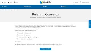 
                            9. Seja um corretor | MetLife