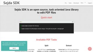 
                            6. Sejda SDK - a Java library to edit PDF files