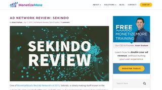 
                            8. Sekindo Ad Network Review (Approval Process, Payment ...