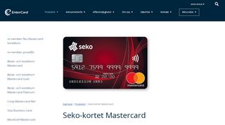 
                            9. Seko-kortet Mastercard - EnterCard