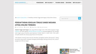 
                            10. Sekolah Tinggi Sandi Negara: Pendaftaran STSN Online Terbaru