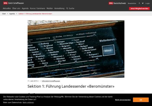 
                            13. Sektion 1: Führung Landessender «Beromünster» | SRG ...